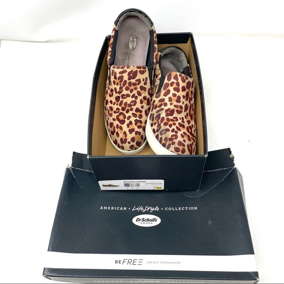 DR SCHOLL’S Madison, leopard sneakers, size